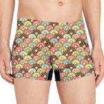 Donuts Pattern Print Men's Boxer Briefs