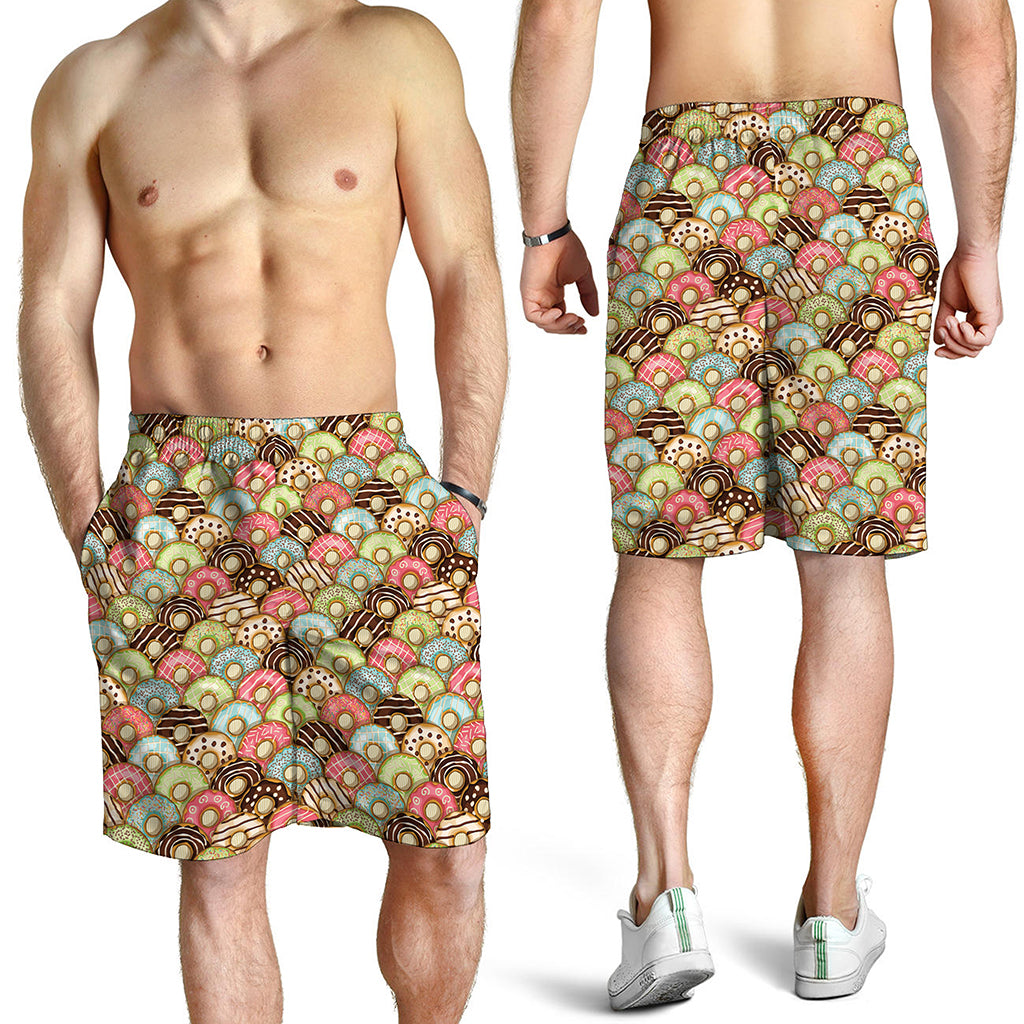 Donuts Pattern Print Men's Shorts