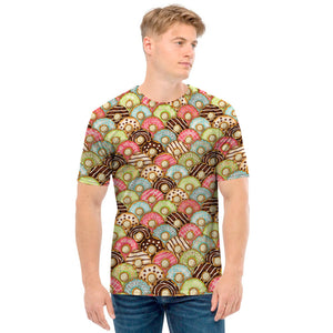 Donuts Pattern Print Men's T-Shirt