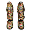 Donuts Pattern Print Muay Thai Shin Guards