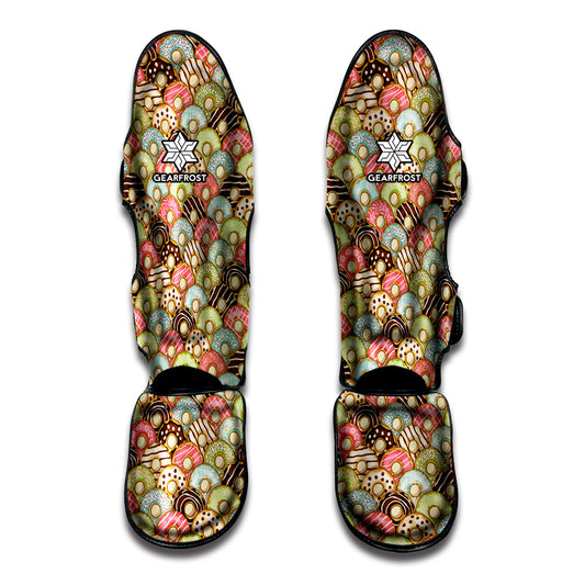 Donuts Pattern Print Muay Thai Shin Guard