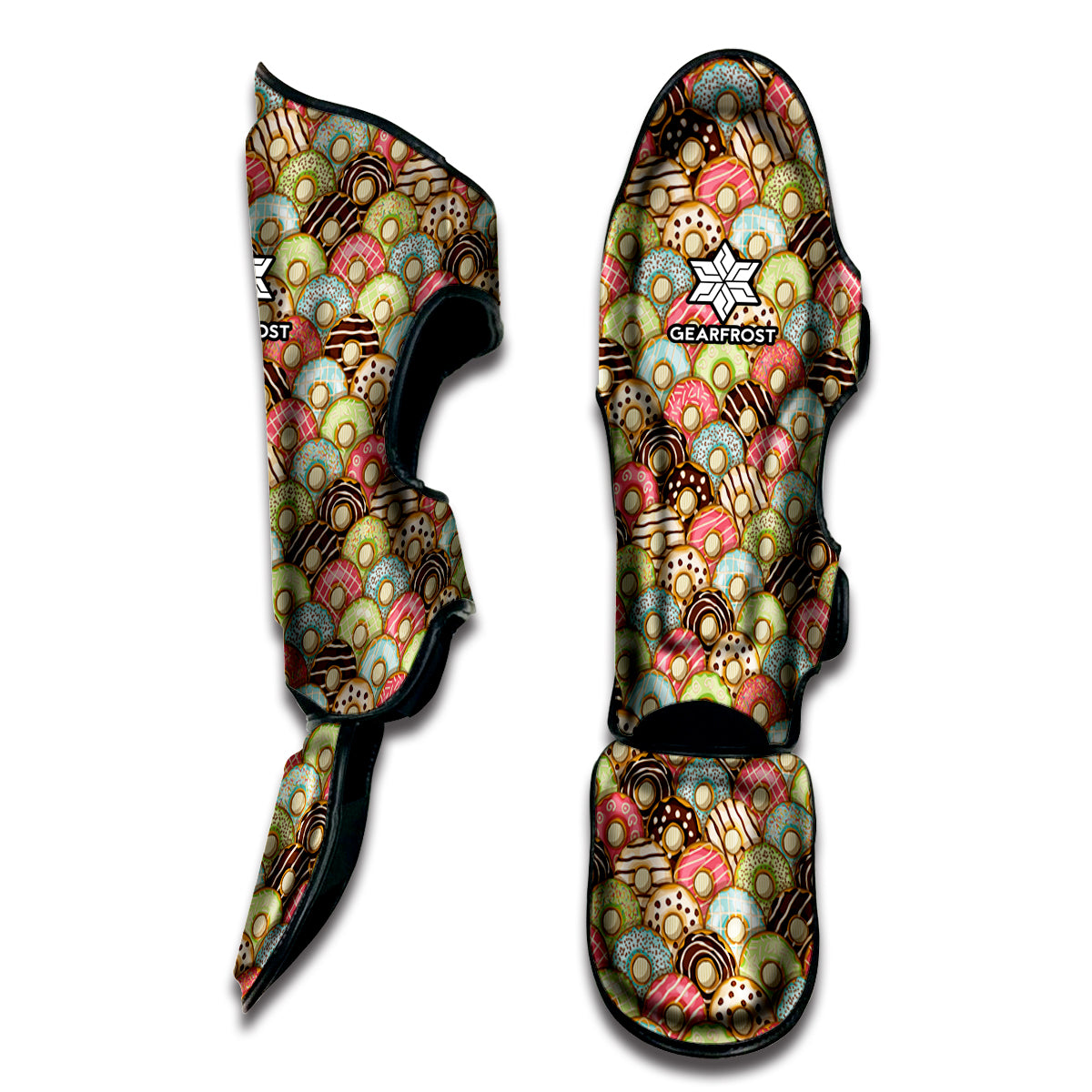 Donuts Pattern Print Muay Thai Shin Guard