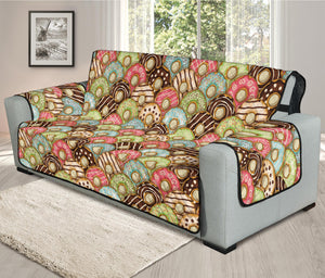 Donuts Pattern Print Oversized Sofa Protector