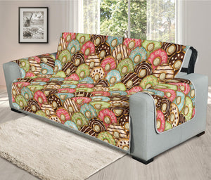 Donuts Pattern Print Oversized Sofa Protector