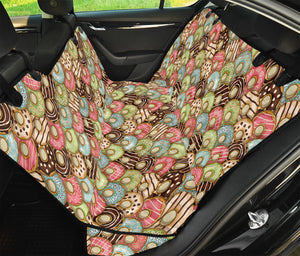 Donuts Pattern Print Pet Car Back Seat Cover