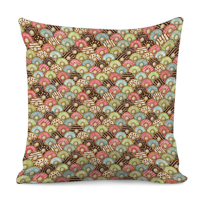 Donuts Pattern Print Pillow Cover