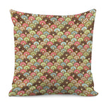 Donuts Pattern Print Pillow Cover