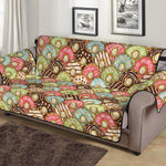 Donuts Pattern Print Sofa Protector