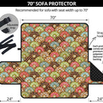 Donuts Pattern Print Sofa Protector