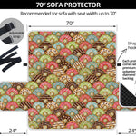 Donuts Pattern Print Sofa Protector