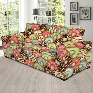 Donuts Pattern Print Sofa Slipcover