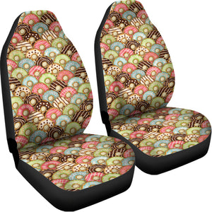 Donuts Pattern Print Universal Fit Car Seat Covers