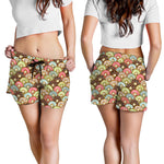 Donuts Pattern Print Women's Shorts