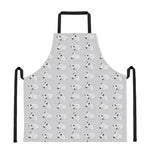 Doodle Bull Terrier Pattern Print Apron