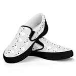 Doodle Bull Terrier Pattern Print Black Slip On Shoes