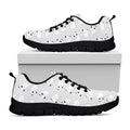 Doodle Bull Terrier Pattern Print Black Running Shoes