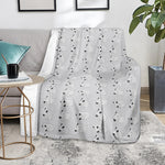 Doodle Bull Terrier Pattern Print Blanket