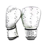 Doodle Bull Terrier Pattern Print Boxing Gloves