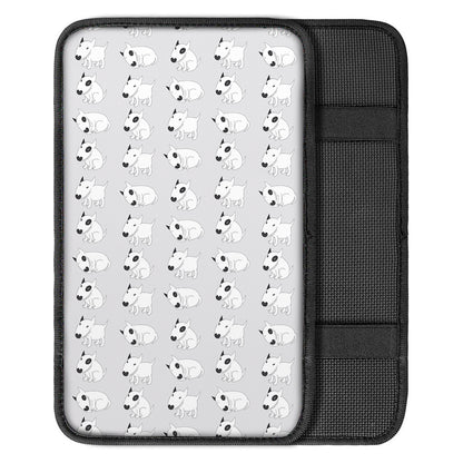 Doodle Bull Terrier Pattern Print Car Center Console Cover