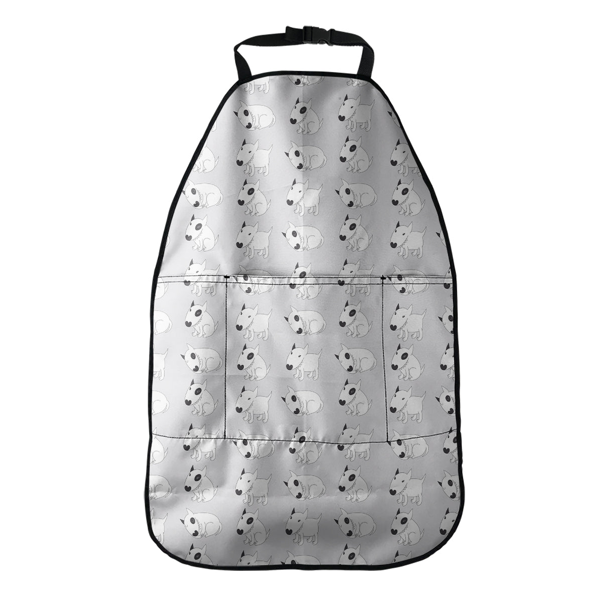 Doodle Bull Terrier Pattern Print Car Seat Organizers