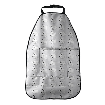 Doodle Bull Terrier Pattern Print Car Seat Organizers