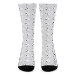 Doodle Bull Terrier Pattern Print Crew Socks