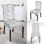 Doodle Bull Terrier Pattern Print Dining Chair Slipcover