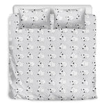 Doodle Bull Terrier Pattern Print Duvet Cover Bedding Set