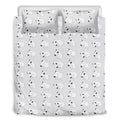 Doodle Bull Terrier Pattern Print Duvet Cover Bedding Set