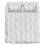 Doodle Bull Terrier Pattern Print Duvet Cover Bedding Set