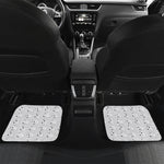 Doodle Bull Terrier Pattern Print Front and Back Car Floor Mats