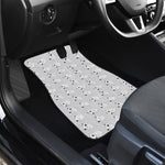 Doodle Bull Terrier Pattern Print Front and Back Car Floor Mats