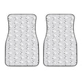 Doodle Bull Terrier Pattern Print Front Car Floor Mats
