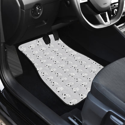 Doodle Bull Terrier Pattern Print Front Car Floor Mats