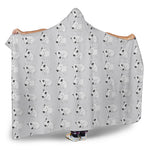 Doodle Bull Terrier Pattern Print Hooded Blanket