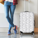 Doodle Bull Terrier Pattern Print Luggage Cover