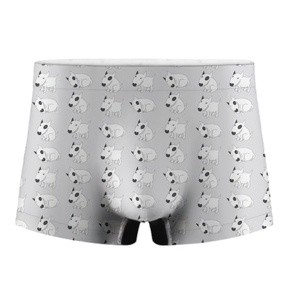 Doodle Bull Terrier Pattern Print Men's Boxer Briefs