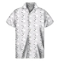 Doodle Bull Terrier Pattern Print Men's Short Sleeve Shirt