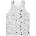Doodle Bull Terrier Pattern Print Men's Tank Top