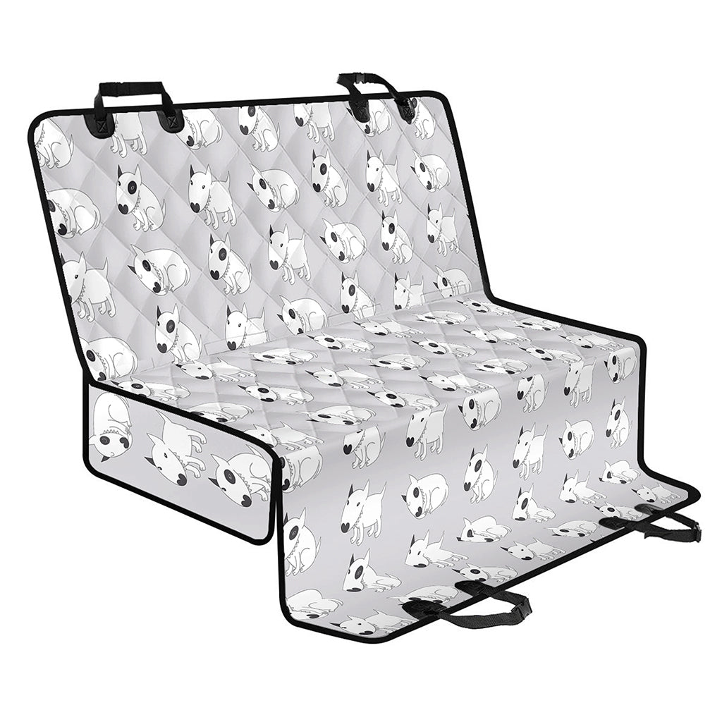 Doodle Bull Terrier Pattern Print Pet Car Back Seat Cover