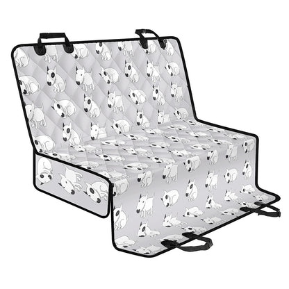 Doodle Bull Terrier Pattern Print Pet Car Back Seat Cover