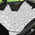 Doodle Bull Terrier Pattern Print Pet Car Back Seat Cover