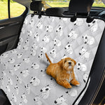 Doodle Bull Terrier Pattern Print Pet Car Back Seat Cover