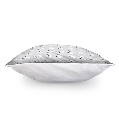 Doodle Bull Terrier Pattern Print Pillow Cover