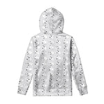 Doodle Bull Terrier Pattern Print Pullover Hoodie