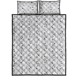 Doodle Bull Terrier Pattern Print Quilt Bed Set