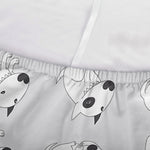 Doodle Bull Terrier Pattern Print Sofa Cover