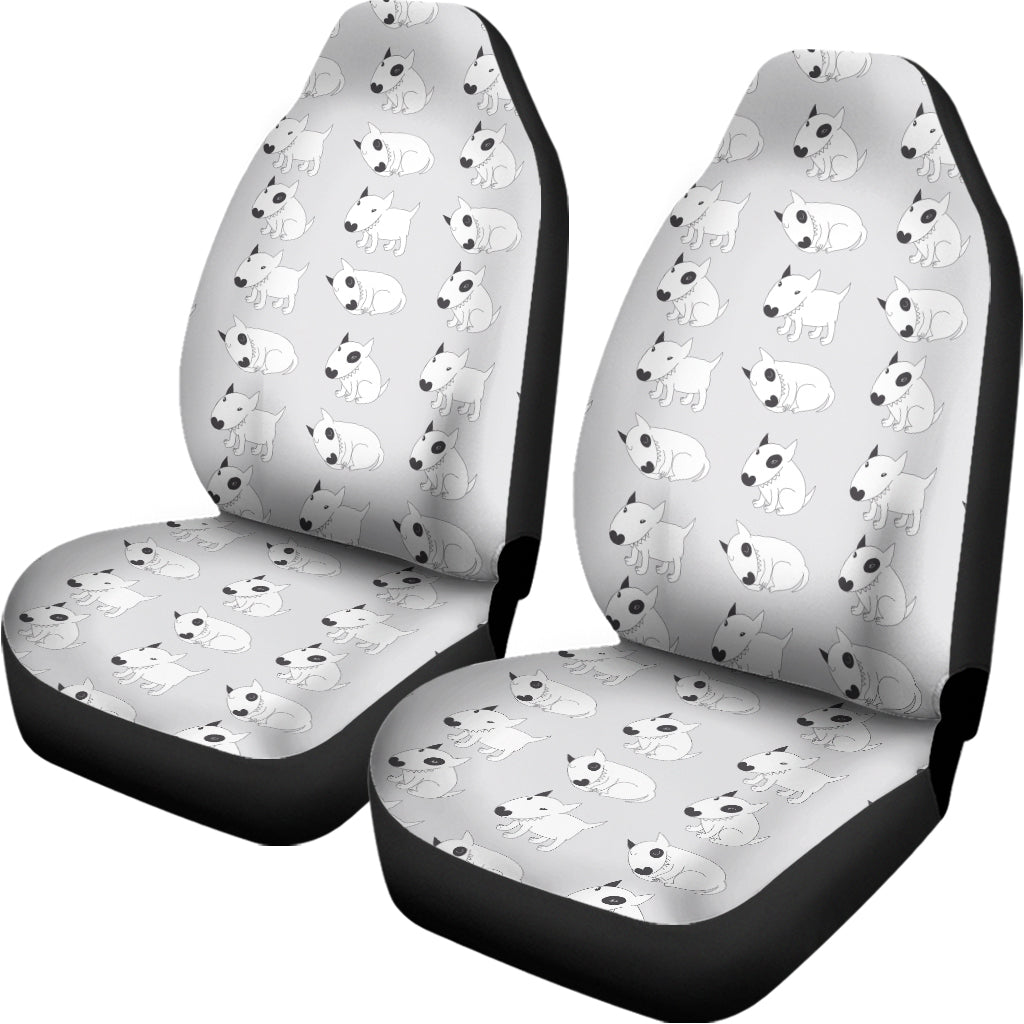 Doodle Bull Terrier Pattern Print Universal Fit Car Seat Covers