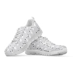 Doodle Bull Terrier Pattern Print White Sneakers