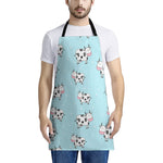 Doodle Cow Pattern Print Apron